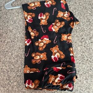 Teddy bear Christmas leggings